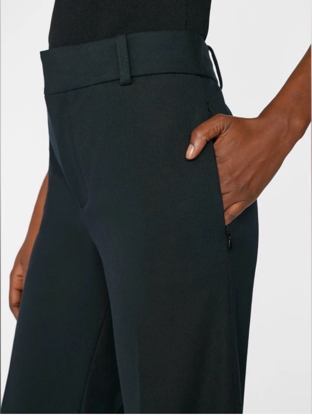 NEW FRAME Le Palazzo Wide leg Trouser in black - Picture 8 of 12